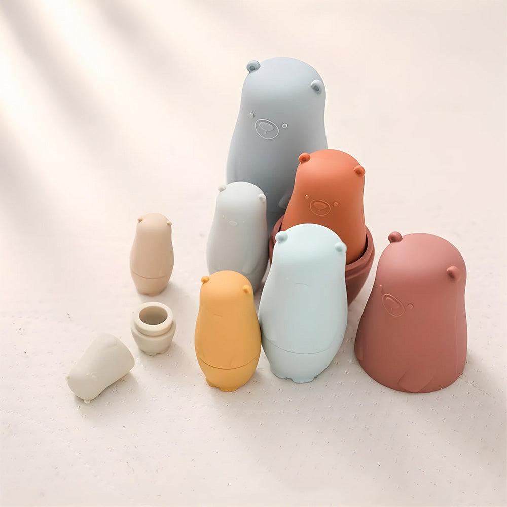 Bear Stacking Babushka Silicone Nesting Toy