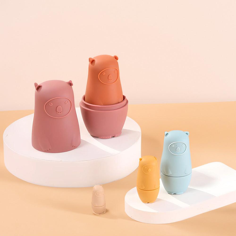 Bear Stacking Babushka Silicone Nesting Toy