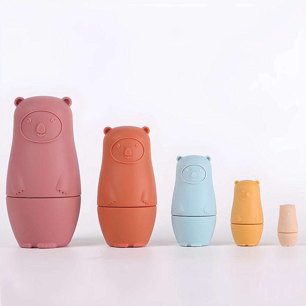 Bear Stacking Babushka Silicone Nesting Toy