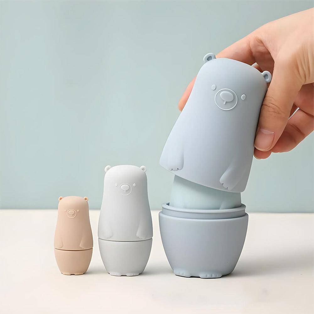Bear Stacking Babushka Silicone Nesting Toy