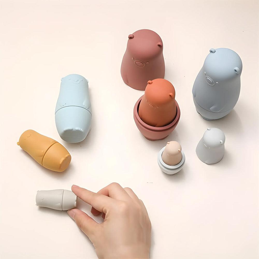Bear Stacking Babushka Silicone Nesting Toy