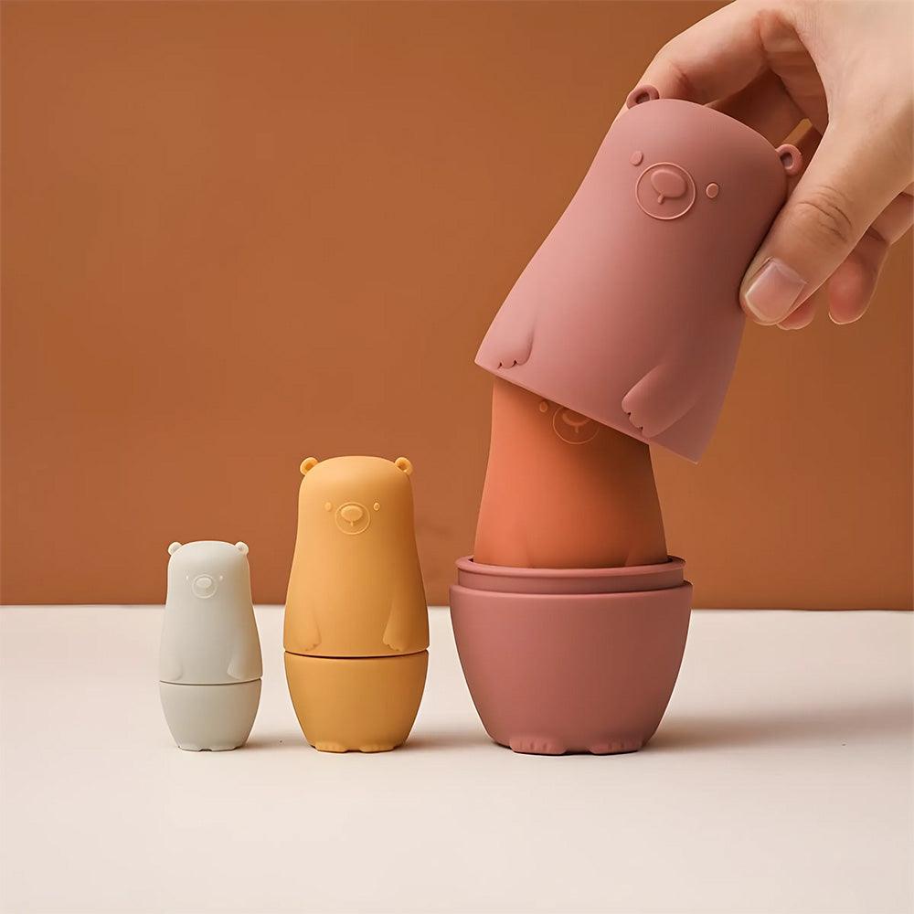 Bear Stacking Babushka Silicone Nesting Toy