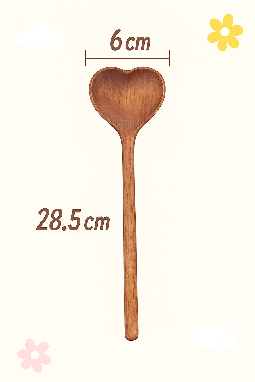 Heart Wooden Spoon – Sensory & Pretend Play