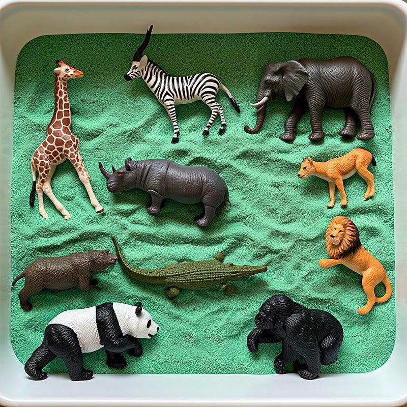 Miniature Animal Set for Sensory Play - Safari