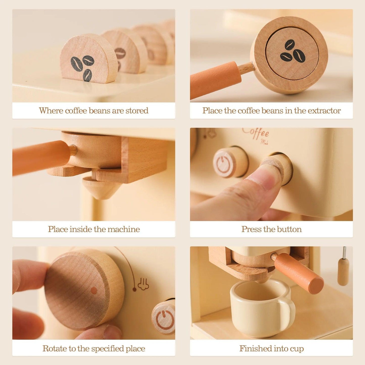 Little Barista Wooden Café Play Set