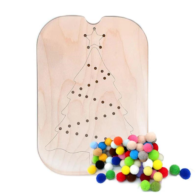Montessori Wooden Insert For Sensory Tray Board