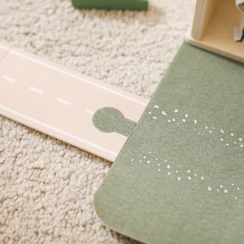Wooden Montessori Dinosaur Playset