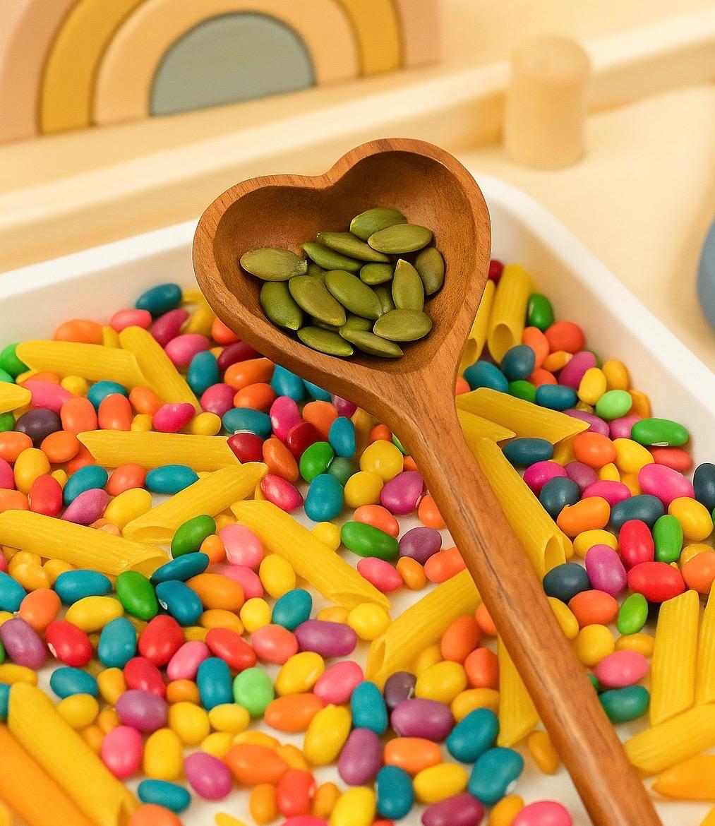 Heart Wooden Spoon – Sensory & Pretend Play