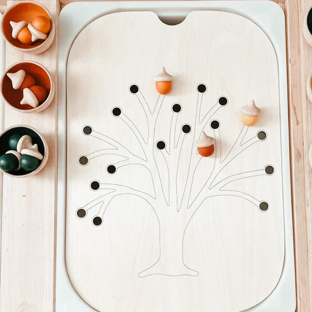 Montessori Wooden Insert For Sensory Tray Board