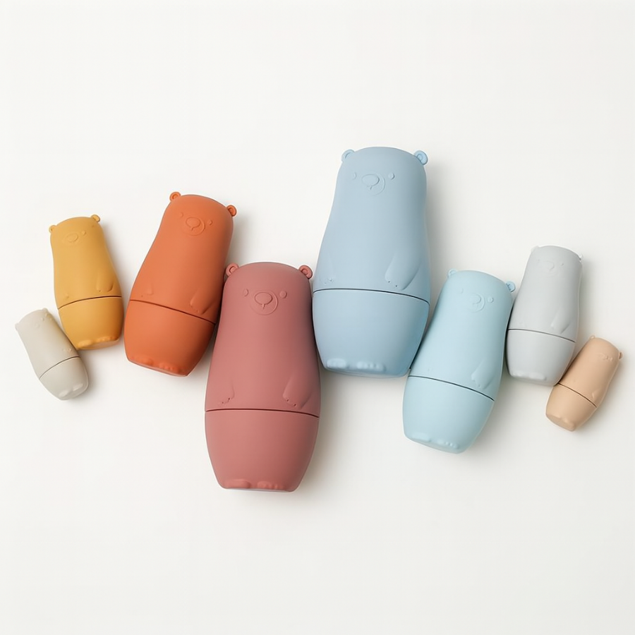 Bear Stacking Babushka Silicone Nesting Toy