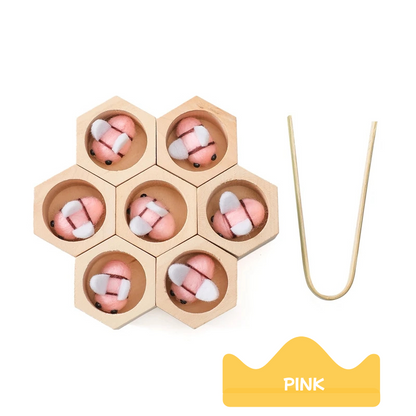 Montessori Wooden Bee Sorting Game – Sensory & Motor Skills Toy
