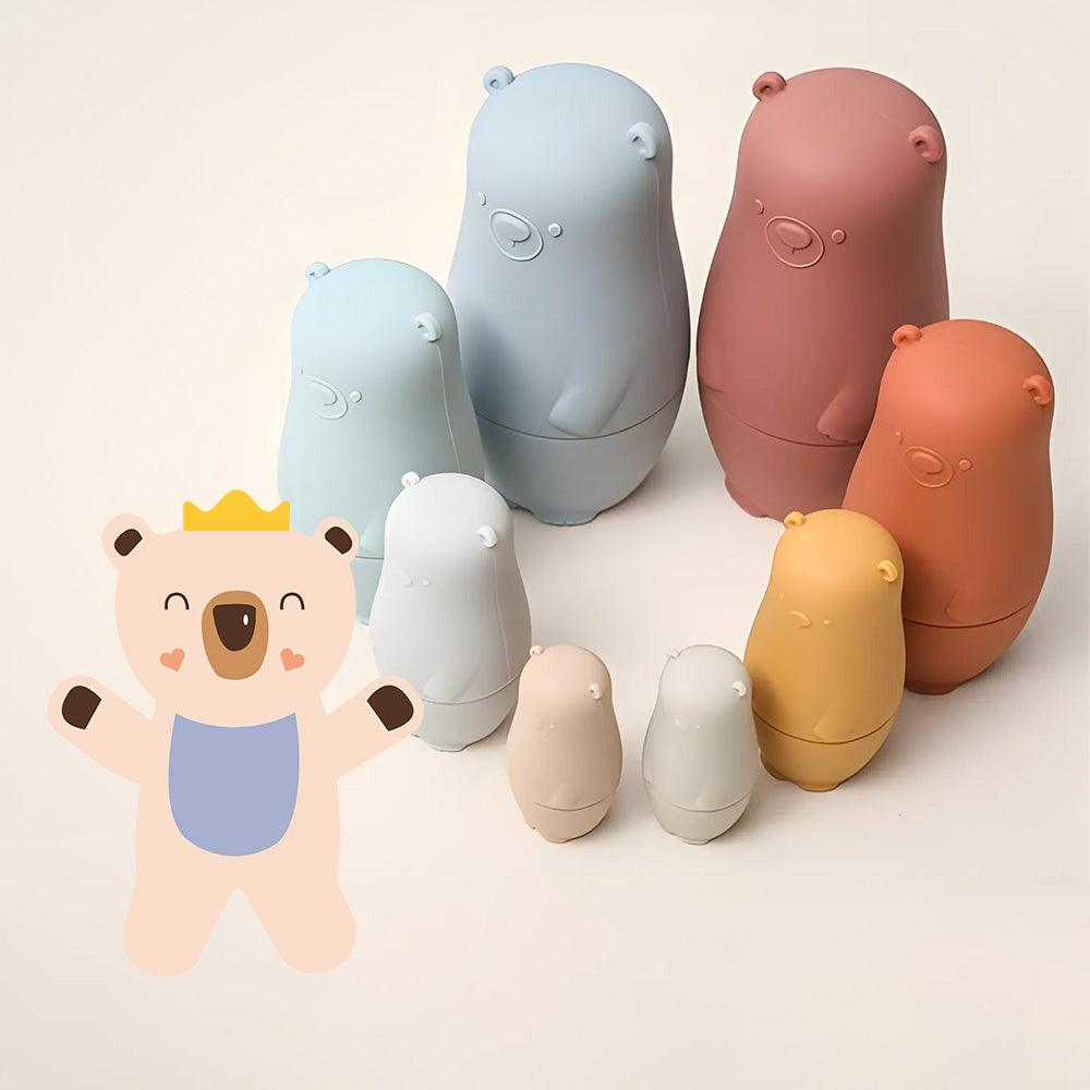 Bear Stacking Babushka Silicone Nesting Toy
