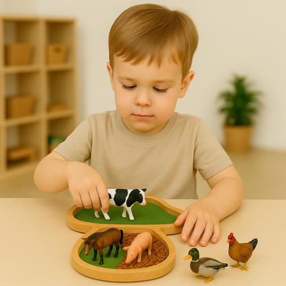 Montessori Sensory Sorting Trays