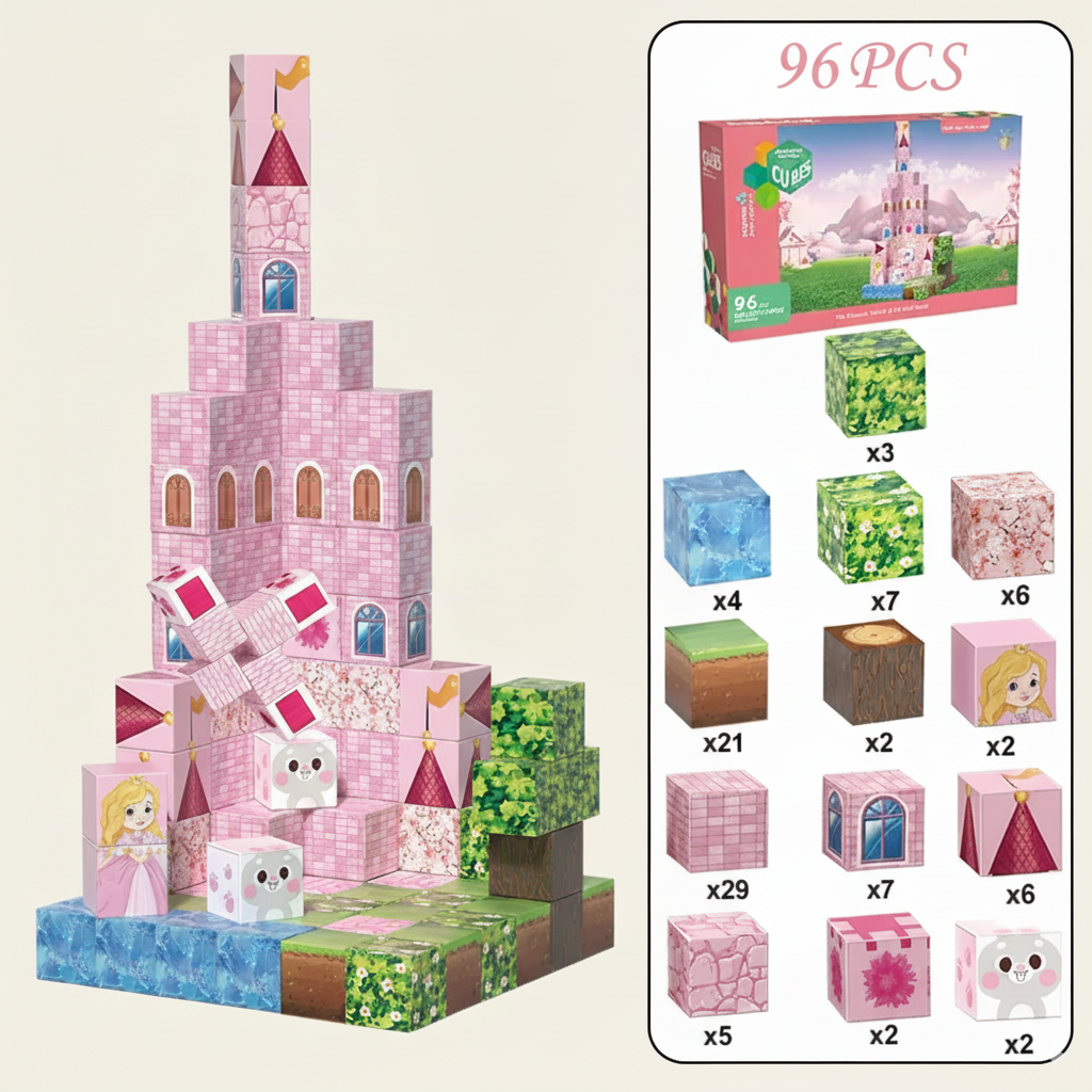 Magnetic Building Blocks – Montessori STEM Set