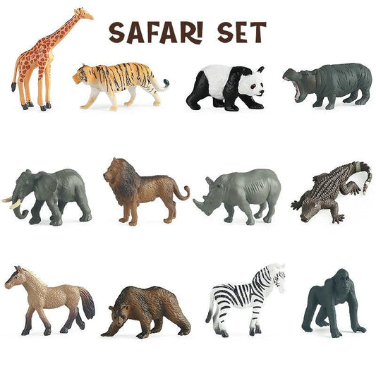 Miniature Animal Set for Sensory Play - Safari