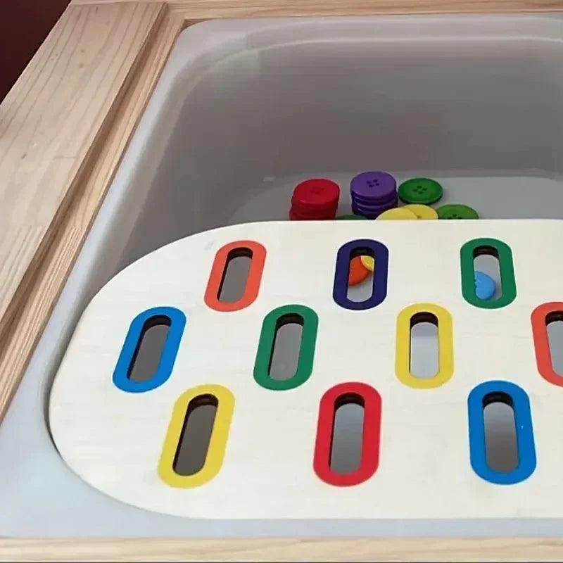 Montessori Wooden Insert For Sensory Tray Board